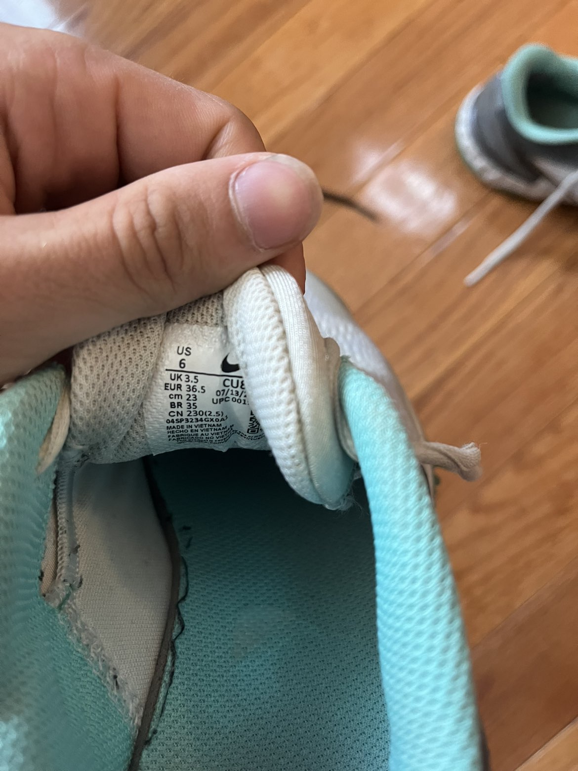 Nike Turf Softball Shoe, Teal/Mint — US 6