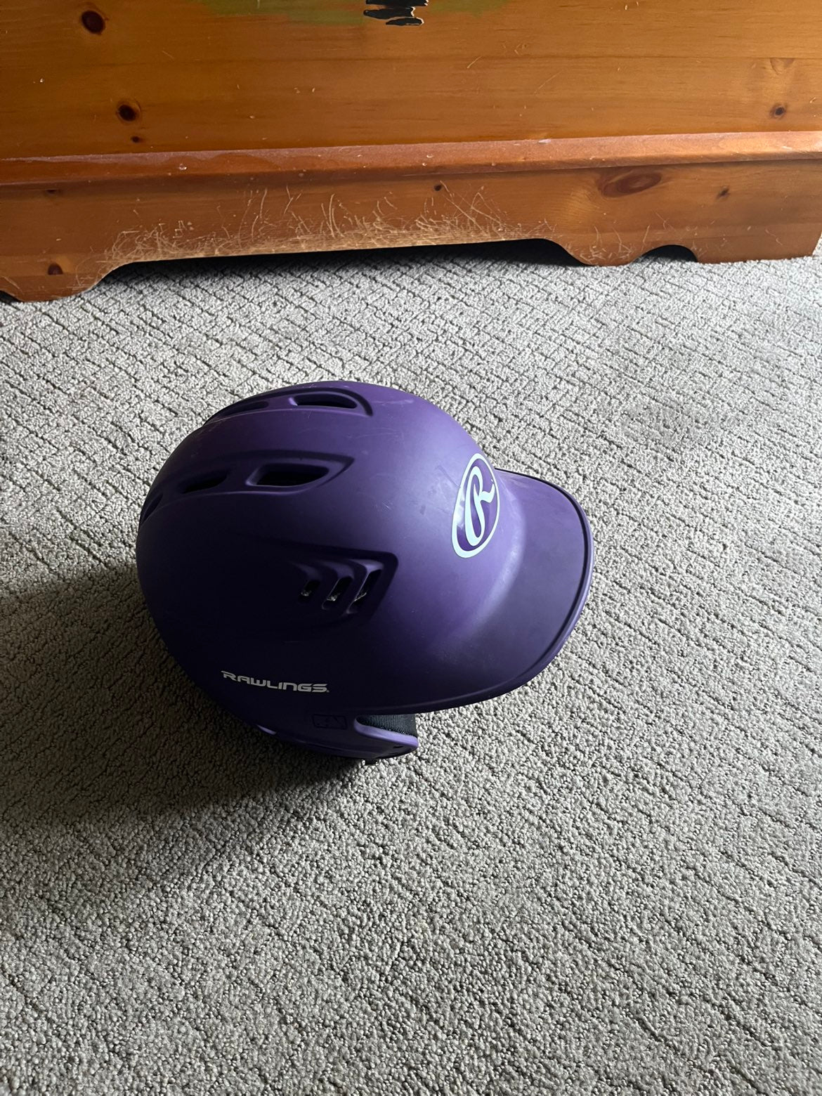 Rawlings R16 Senior Batting Helmet – Matte Purple
