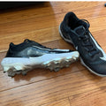 Nike Alpha Huarache Elite 4 Low MCS Baseball Cleats - Black/White